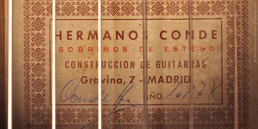 HERMANOS CONDE - SOBRINOS DE ESTESO 1978 - LABEL - ETIKETT - ETIQUETA