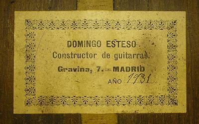 Domingo Esteso 1931 - Sabicas - Guitar 4 - Photo 4