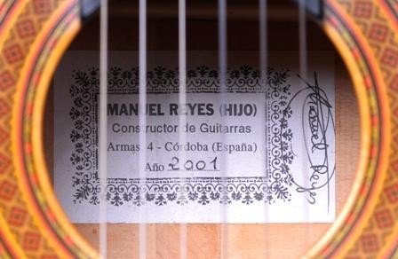 Manuel Reyes Hijo 2001 - Guitar 1 - Photo 3