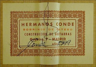 Hermanos Conde - Sobrinos de Esteso - 1999 - Guitar 4 - Photo 1