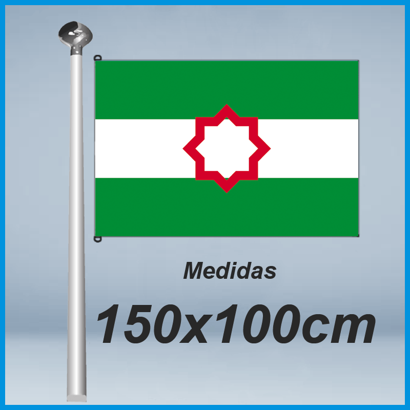 Bandera Andalucía Nacionalista Estr. Tartésica 150x100cm - Don Bandera