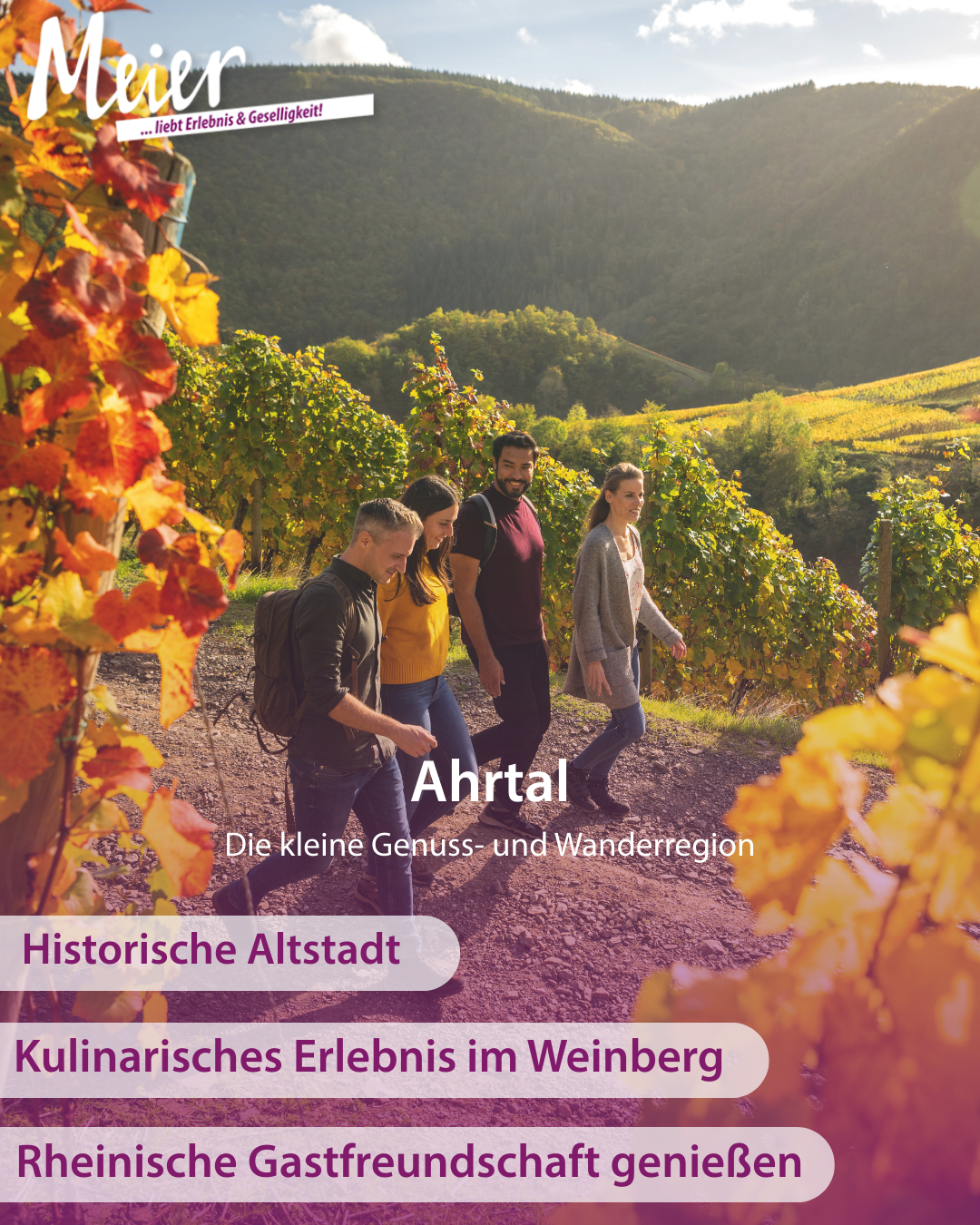 Mädelstour - Wanderreise Ahrtal 28.08. - 30.08.2026