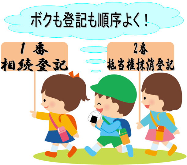 横浜の私の場合の相続登記もボクも順序よく！