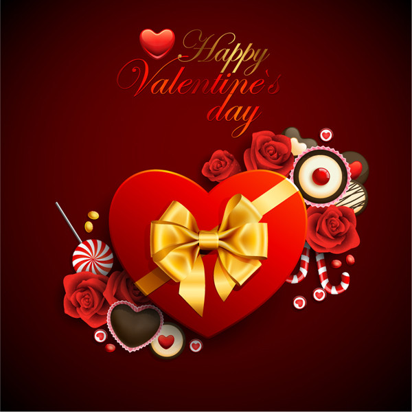赤いハート型のギフトボックス exquisite heartshaped gift box3