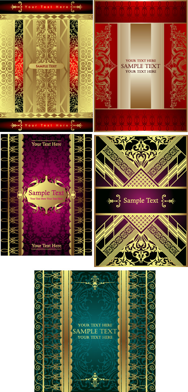 ヨーロッパ調の表紙見本 european scene when the cover template pattern