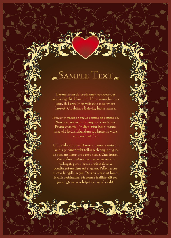 美しい金色レースのフレーム European-style classical gold borders frames 1
