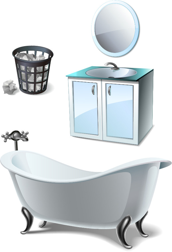 洗面台とバスタブ washing basin bathtub daily necessities