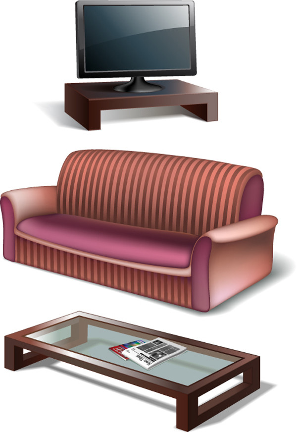 テレビとソファー TV cabinet sofa household items