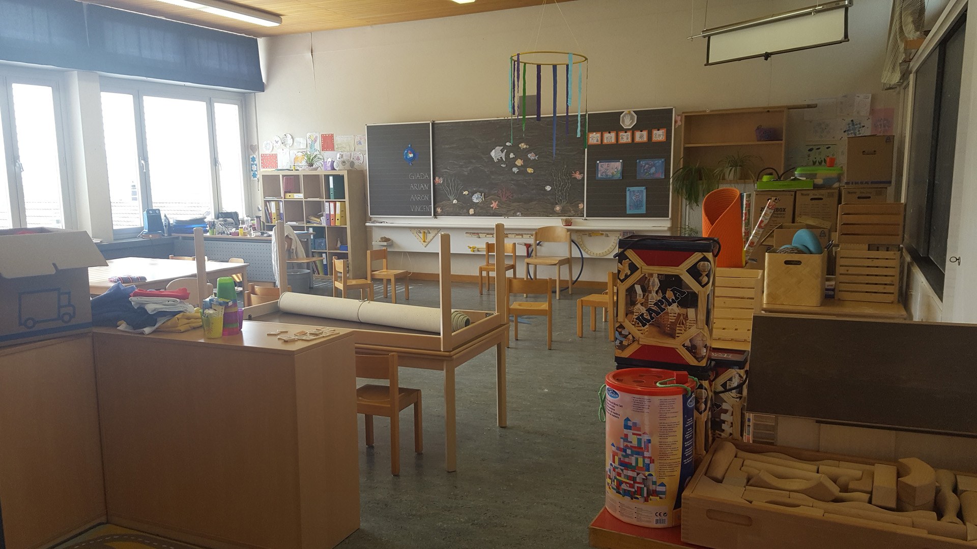 Ein Kindergarten wird gezügelt - Schule Stetten AG