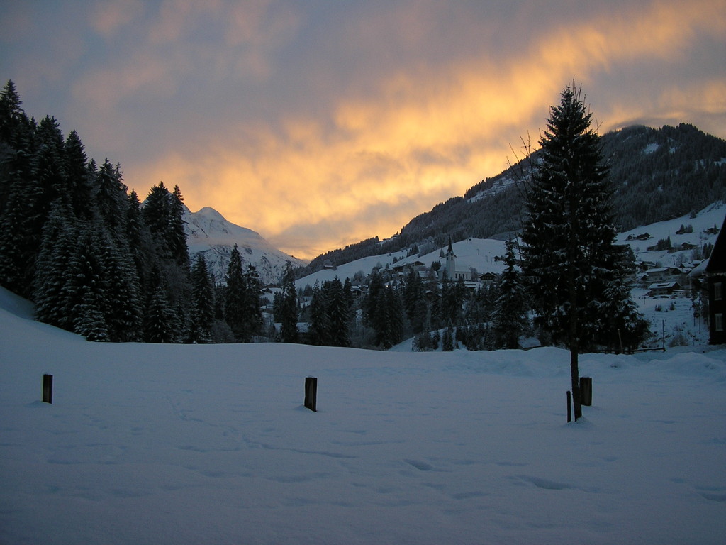 Blick nach Hirschegg - Hilbrand Appartements