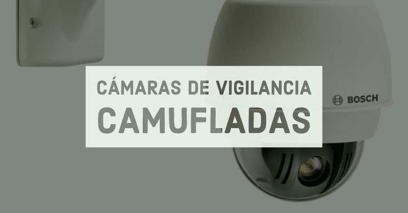 cámaras de vigilancia camufladas