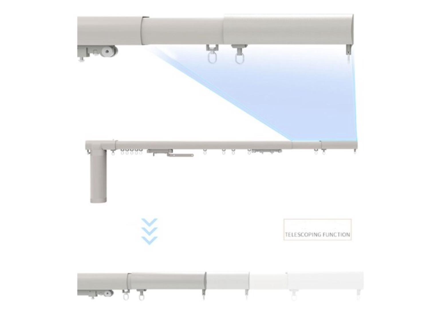 Elektrische Teleskop Vorhangschiene Curtain Rod Elektrische Gardinenstange Elektrische Teleskop Vorhangschiene Curtain Rod Elektrische Gardinenstange