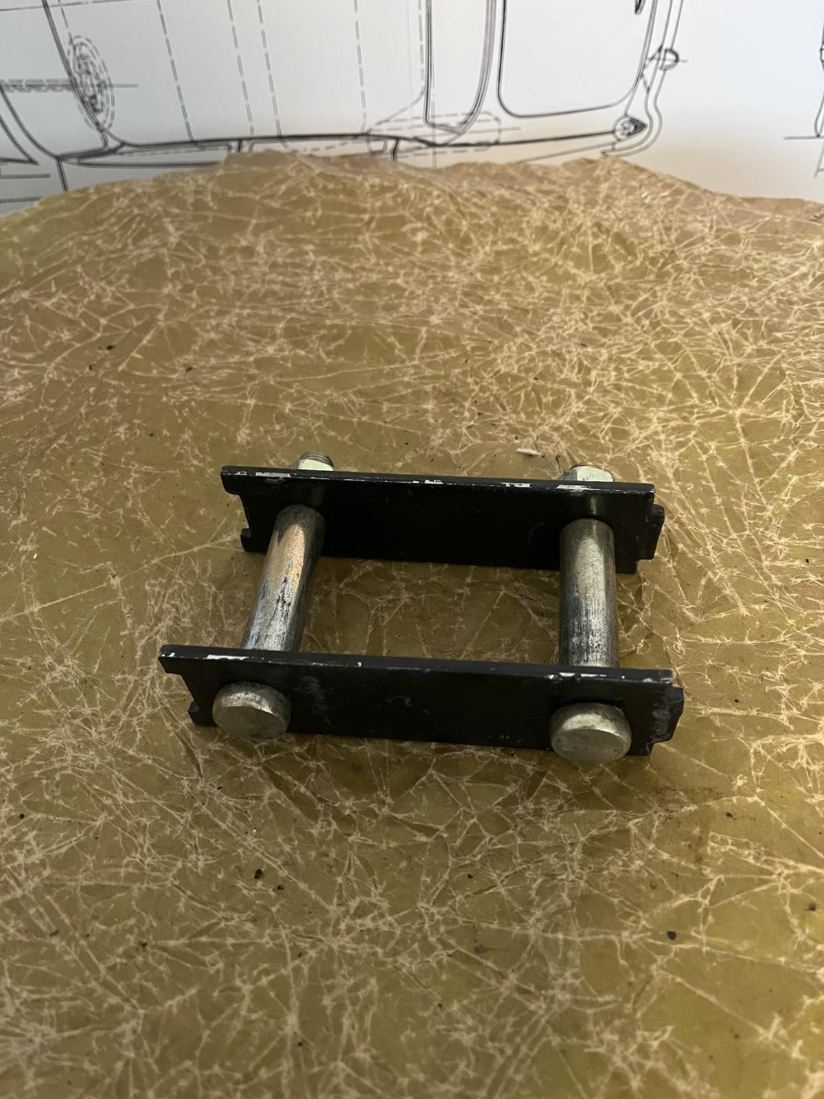 408-2912458 / 408-2912467 Hintere Blattfeder Bügel Moskwitsch 408/412/2140/IZH. Rear Leaf spring shackle Moskvich 408/412/2140/ISH. Серьга задней рессоры Москвич 408/412/2140/ИЖ.