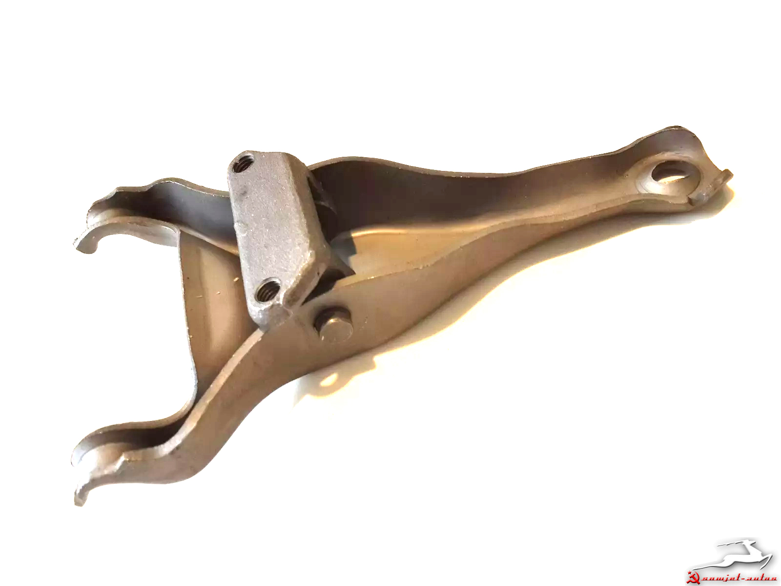 408-1601203 Ausrückgabel Moskwitsch 408/412/2140. Release fork Moskvich Moskvitch 408 / 412 / 2140. Вилка подшипника выключения сцепления Москвич М408 М412 М2140.