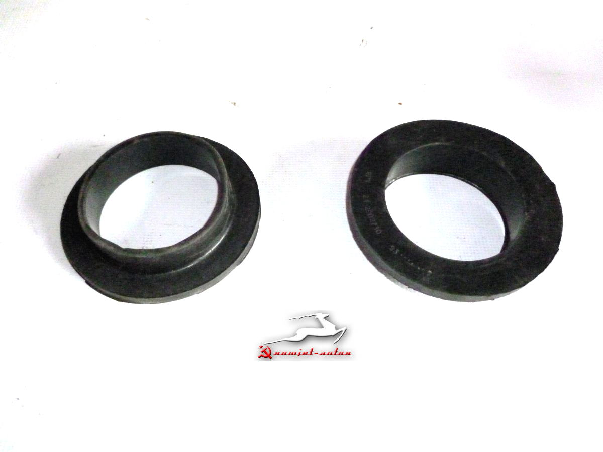 20-2902730 Spiralfedern Schraubenfeder Fahrwerksfeder Dichtung Unterlage Gummi oben GAZ 21 Wolga. Rubber seal coil spring GAS M21 Volga. Прокладка ГАЗ-21 Волга пружины подвески передней верхняя.