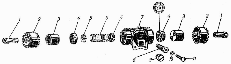 Radbremszylinder hinten Hinterachse Moskwitsch Mosi M400, M401, Opel Kadett K38. Rear wheel brake cylinder Moskvich M400, M401,Opel Kadett K38. Цилиндр колесный заднего тормоза Москвич М400 (400-420), М401, Опель Кадет К38.