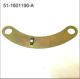 51-1601190-А Halter Rückholfeder Kupplungsausrücklager GAZ-24 Wolga. Clutch release bearing retaining spring holder Volga. Скоба оттяжной пружины муфты подшипника выключения сцепления ГАЗ 24 Волга.