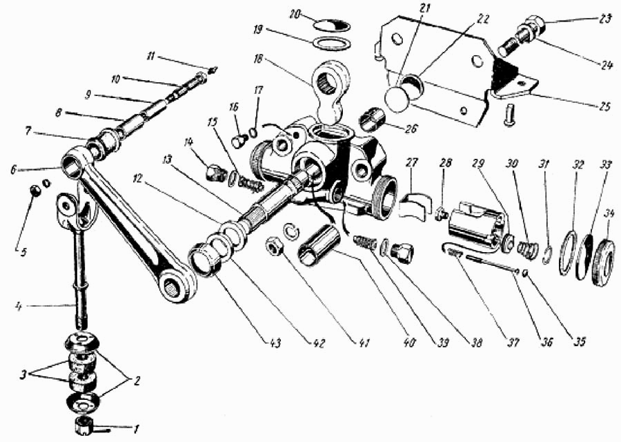 Stoßdämpfer Hebelstossdämpfer vorne GAZ 69, GAZ 69A. Front Lever Shock absorbers GAS 69, GAS 69A. Амортизаторы передней подвески рычажные ГАЗ 69, ГАЗ 69А.