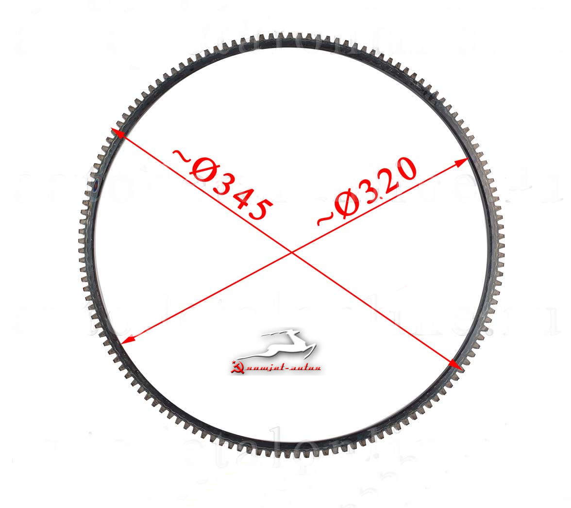 24-1005125 (42020.24-1005125) Zahnkranz Kranz Schwungrad Schwungscheibe GAZ-24 Volga. Flywheel Ring gear GAS 24 Volga. Венец обод маховика ГАЗ-24 Волга (ЗМЗ-402).