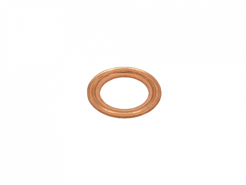 312471-П Dichtring mir Rillen für Einspritzdüse JaMZ 236/238/240. Grooved injector copper ring JaMZ 236/238/240. Шайба медная уплотнительная (кольцо форсунки) ЯМЗ 236/238/240.