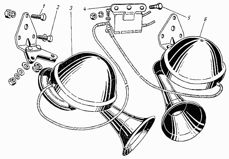 Hupe Signalhorn GAZ M21 Wolga.   Horn GAS M-21 Volga.  Сигналы (Звуковой Сигнал Рожок Улитка ) ГАЗ 21 Волга. (ГАЗ-21, ГАЗ-М21,ГАЗ-М21) 