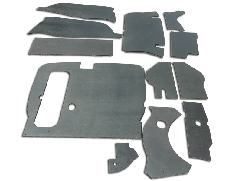 Türpappen Innenraum Verkleidung Pappen GAZ 21 Wolga. Interior panels door cards GAS M21 Volga. Комплект картонных деталей внутренней элементов салона ГАЗ М21 Волга.
