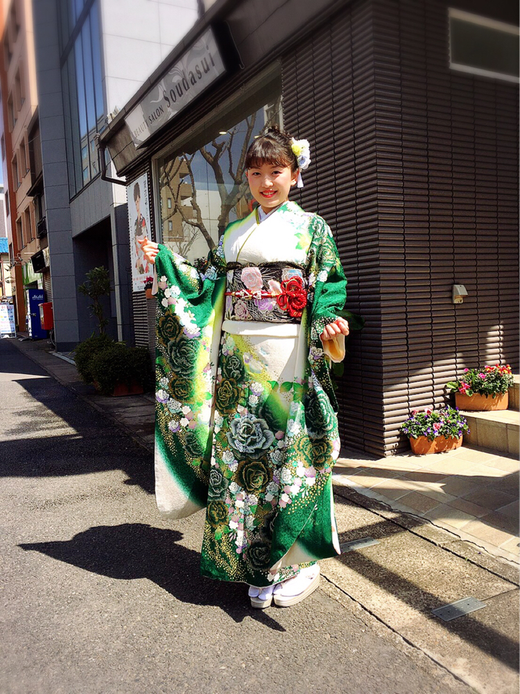 成人式に向けて 美容室そうだすい 船橋市湊町