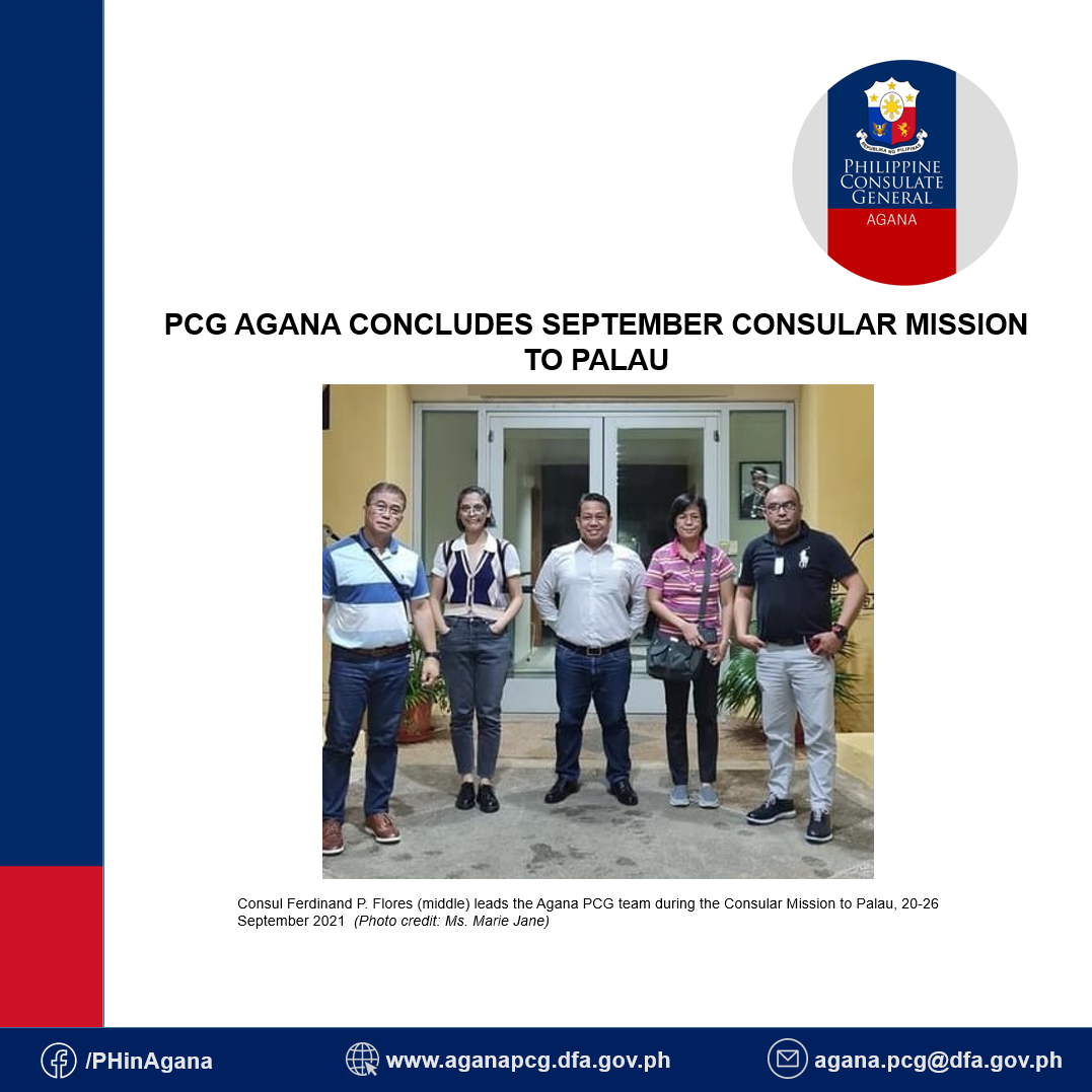 PCG Agana Concludes September Consular Mission to Palau