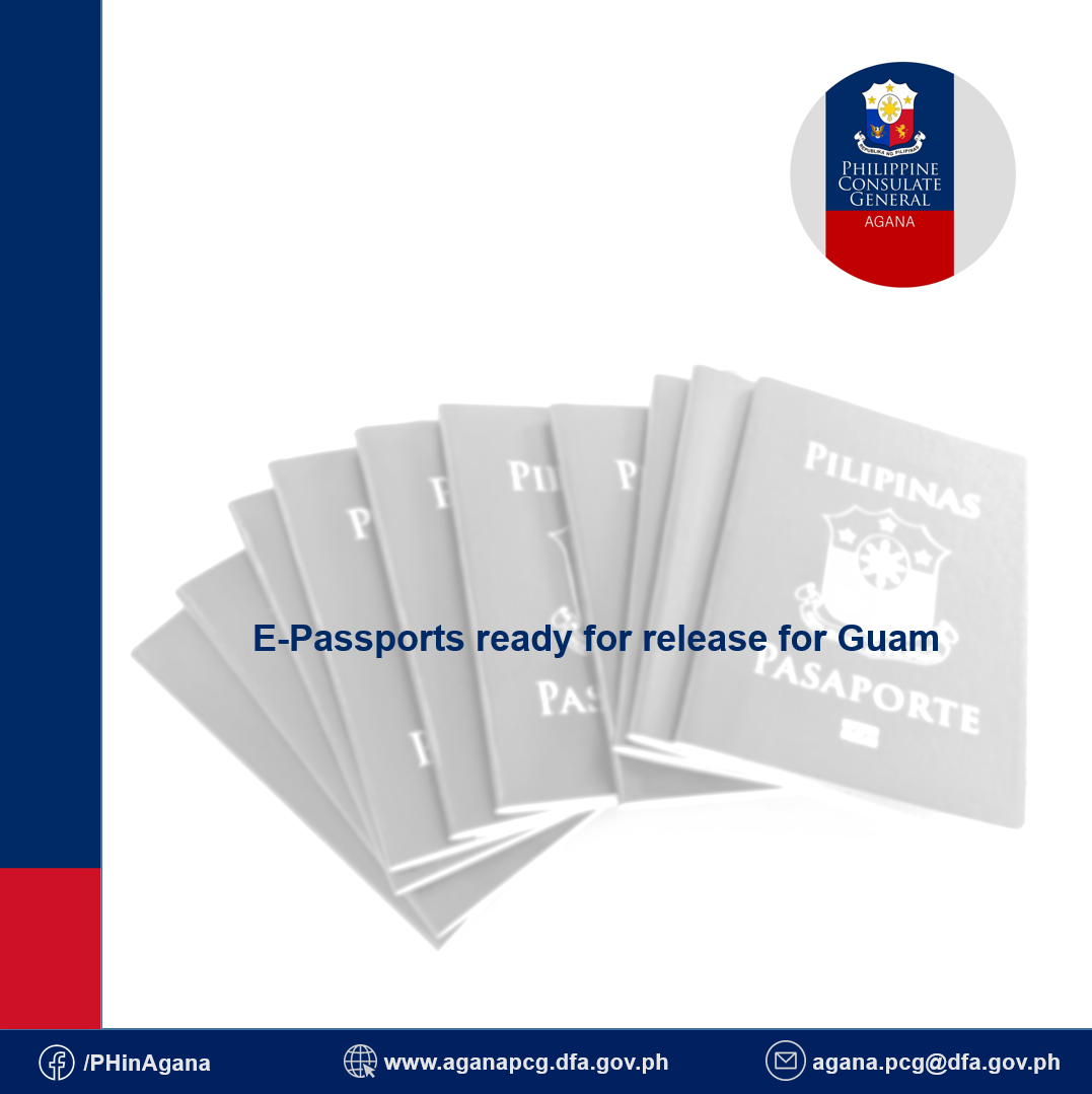 E-Passports ready for release for Guam as of 31 January 2022