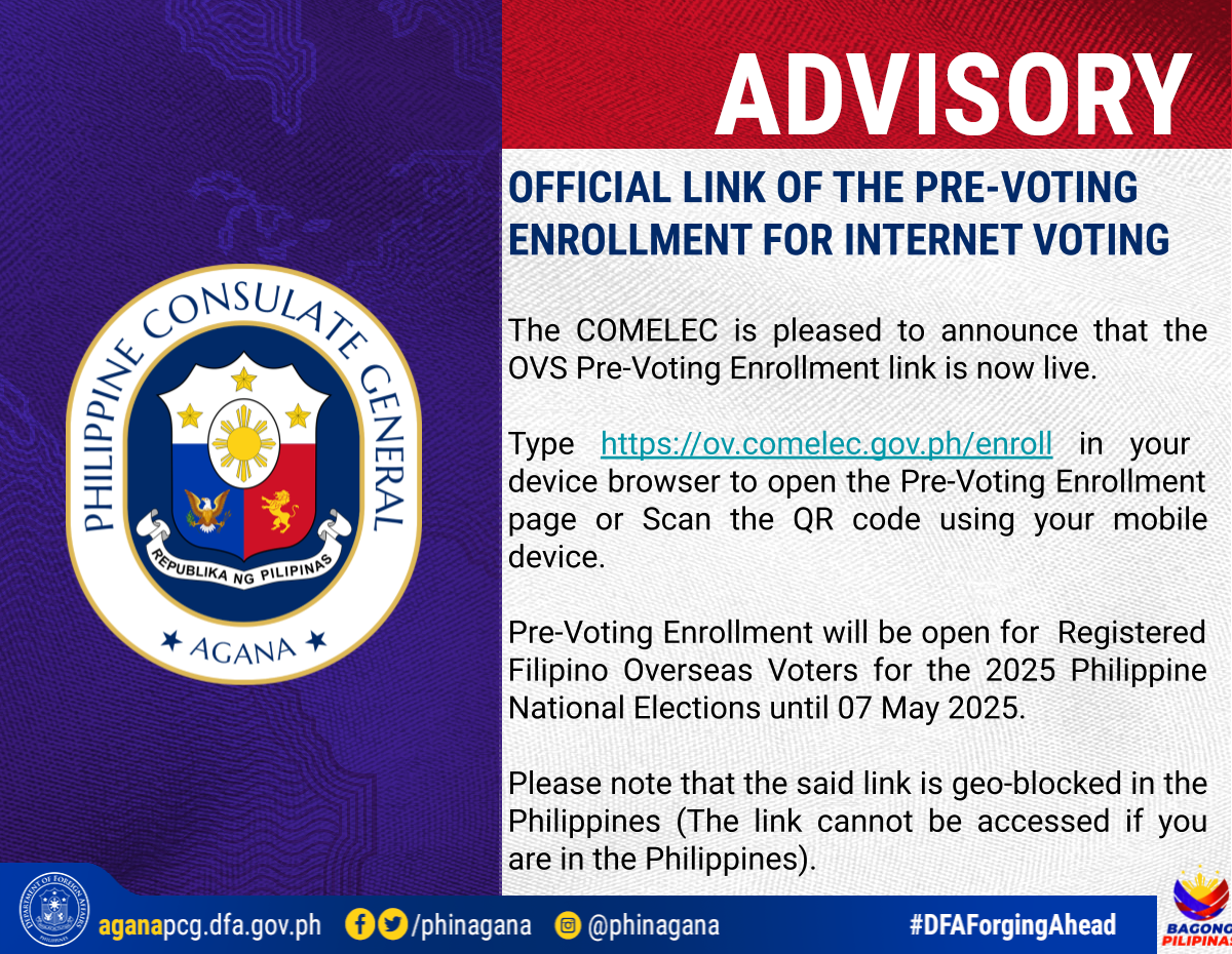 Official Link of the Pre-Voting Enrollment for Internet Voting
