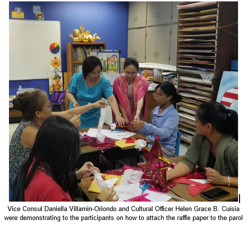Agana PCG Conducts a Parol-Making Workshop at St. John' School in Guam