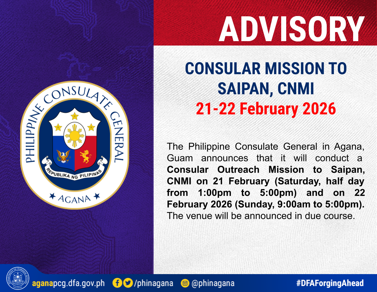 Consular Mission to Saipan, CNMI, 21-22 February 2026