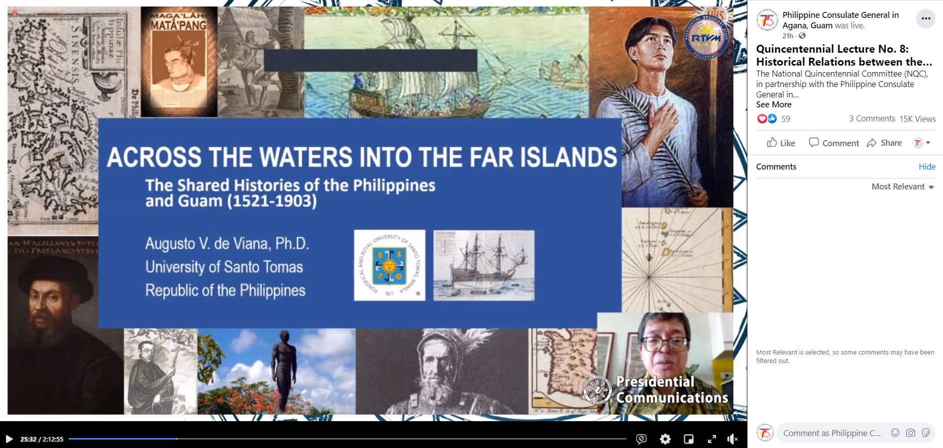 PHL Consulate General Hosts Online Lecture on PHL-Mariana Islands Historical Relations