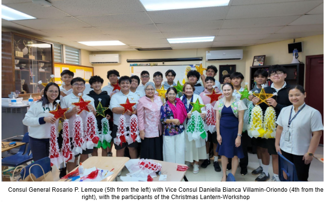Agana PCG Conducts Parol-Making Workshop at Father Duenas Memorial School in Guam