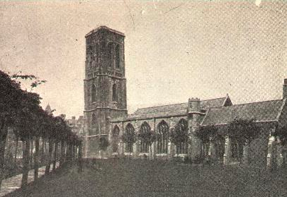 Temple Church, Bristol, Prior to it being bombed in WWII. The ruins are now a listed site.