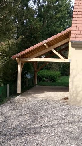 Carport ou appentis pour abris de véhicules à Presles (95)