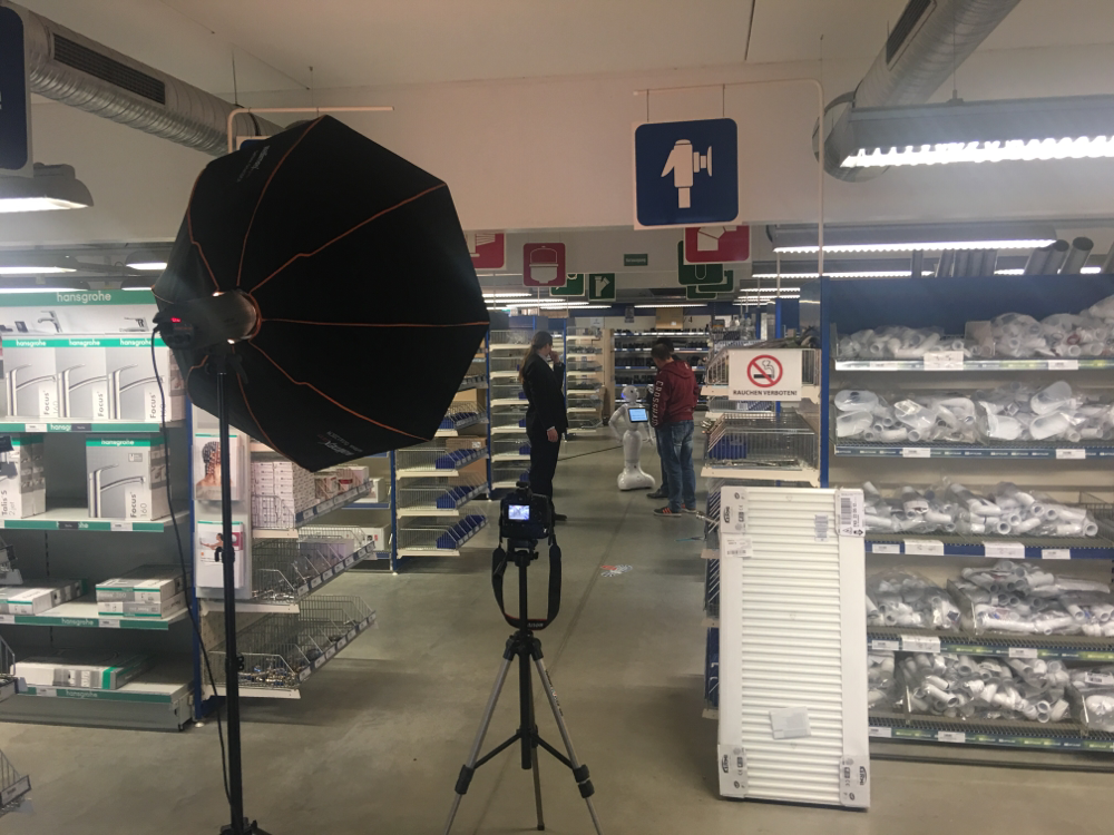 Werbeshooting im Baumarkt 