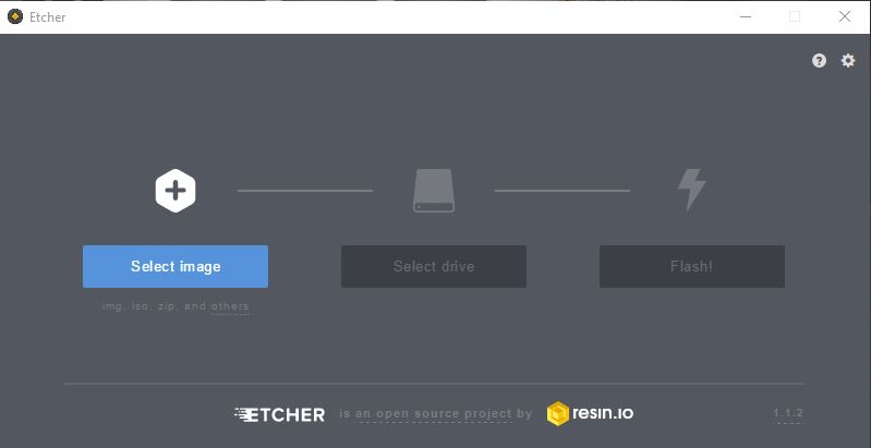 Logiciel etcher pour flasher des clé usb ou carte micro sd