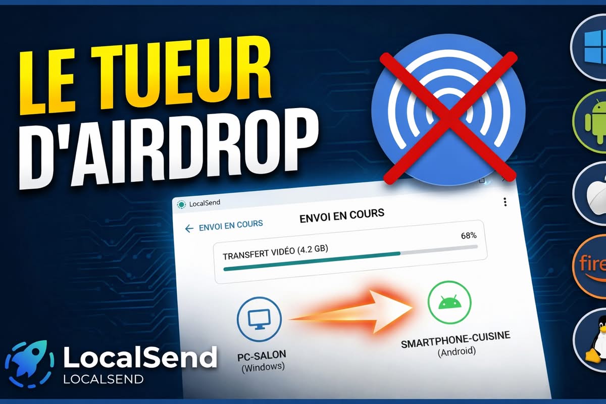LocalSend : L'alternative universelle, Open Source et ultra-rapide à AirDrop et Quick Share