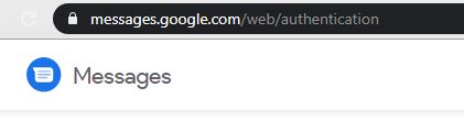 Adresse web android messages de google