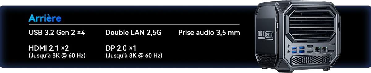 Acemagic M1A Pro Plus connectique