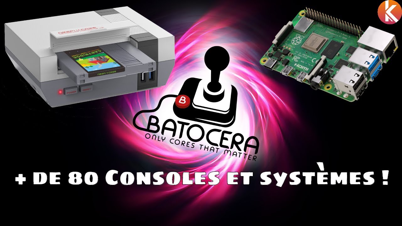 Créer sa console Batocera compatible avec les jeux de + de 80 consoles avec un Raspberry Pi 4 et un NESPi 4 Case de Retroflag