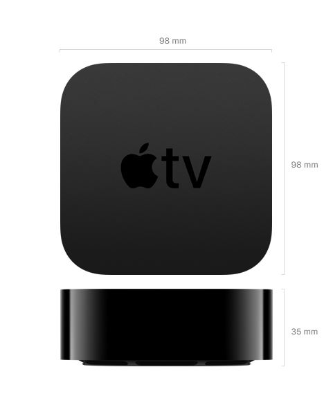 Apple TV 4K 2021 design et dimensions