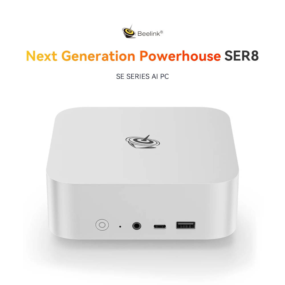 Beelink SER8 : Un mini PC sous Ryzen 7 8845HS cadencé jusqu'à 5,10 GHz