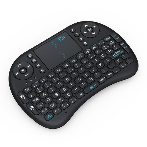 Le Rii Mini I8 Wireless, un mini clavier sans fil avec trackpad compatible TV connectée, Raspberry Pi, tablette, PC, console...