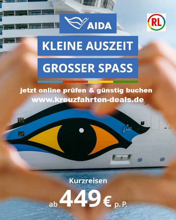 AIDA Kreuzfahrt mit Bordguthaben sichern AIDA Kreuzfahrt Mittelmeer Ostsee lastminute AIDA Kanaren Frühbucher Karibik 2026 Weltreise 2026-2027