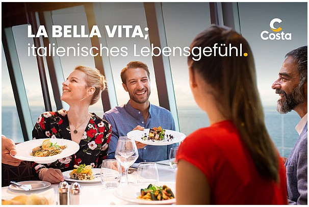 Costa Kreuzfahrt La Bella Vita mit Genusspaket 2026 günstig beim Reisebüro Reiselotsen buchen