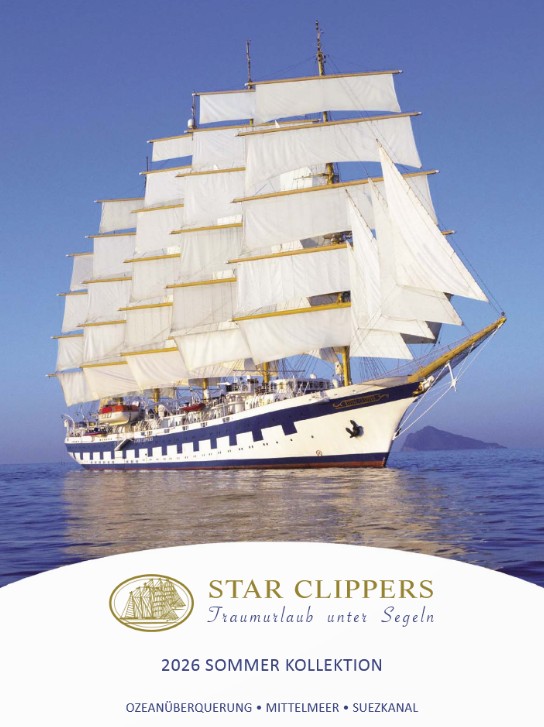 Star Clippers Segelkreuzfahrten 2026 - Ozeanüberquerung - Mittelmeer - Suezkanal Segelurlaub 2026