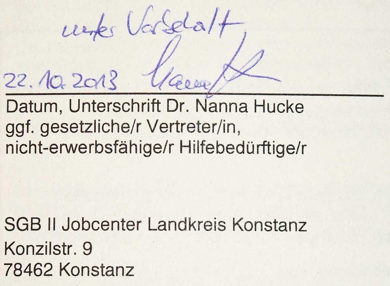 Unterschrift Unter Vorbehalt Abkürzung