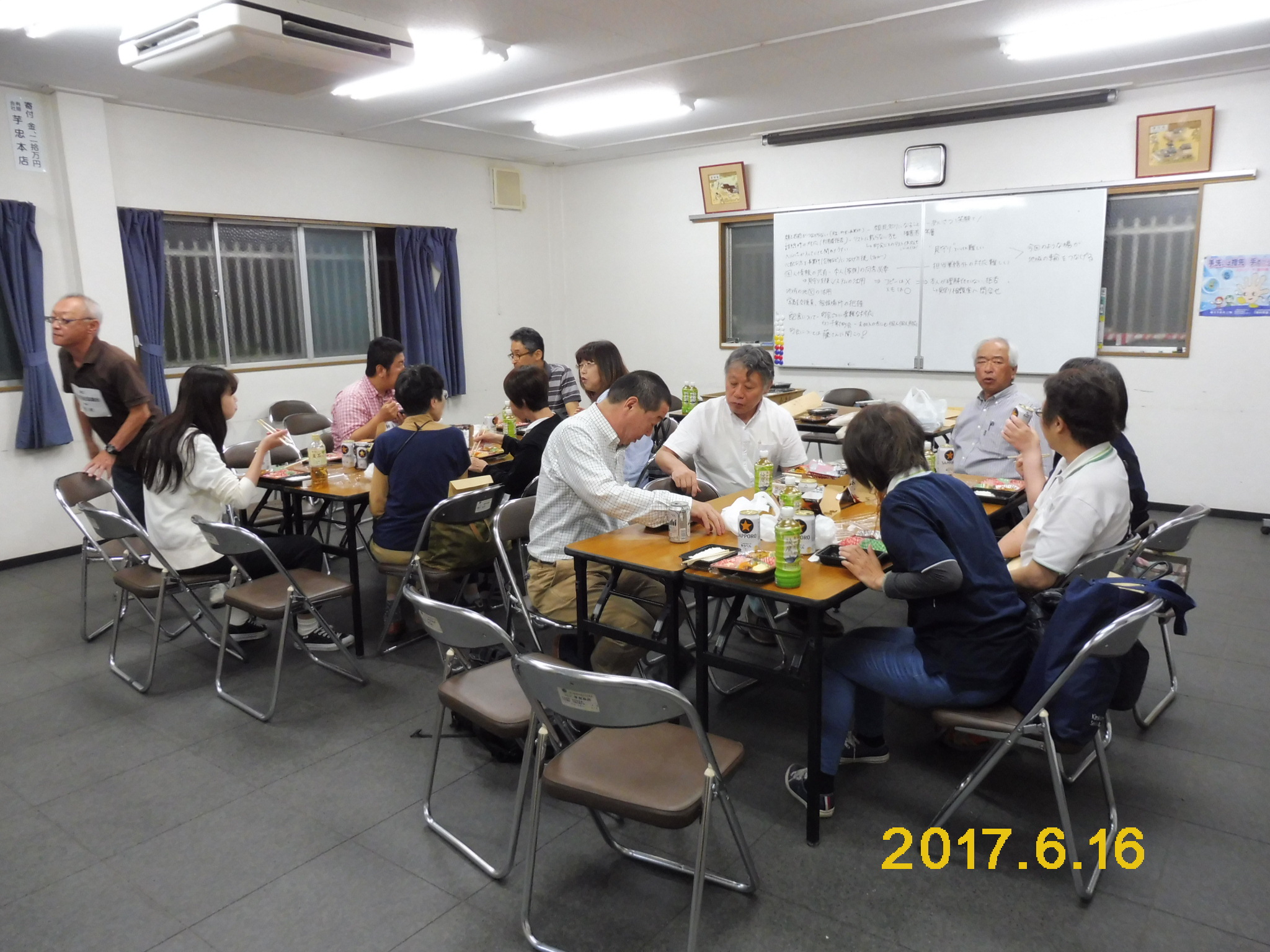 配食弁当にる懇親会